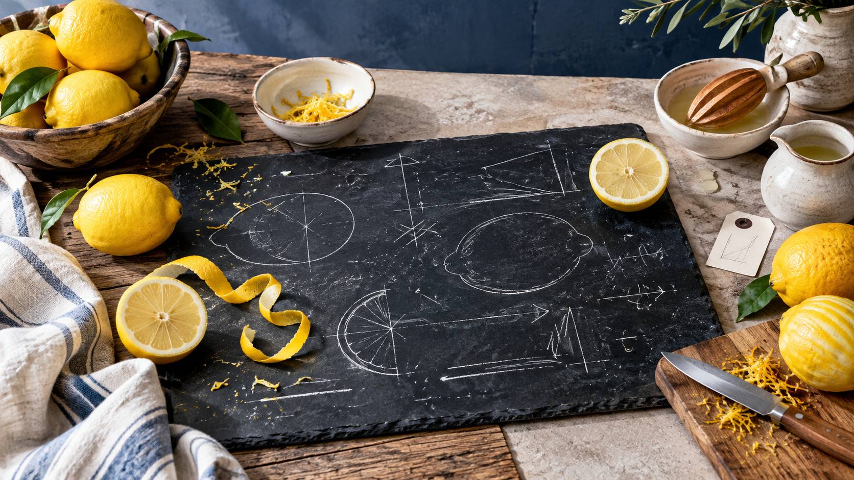 Illustration éditoriale du sujet : Citron jaune : variétés, saison et usages en cuisine
