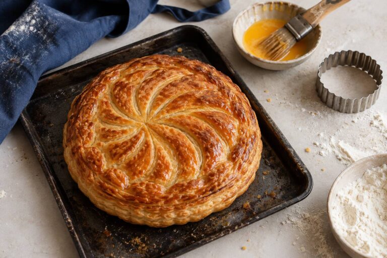 Pithiviers à la viande : montage, farce et cuisson